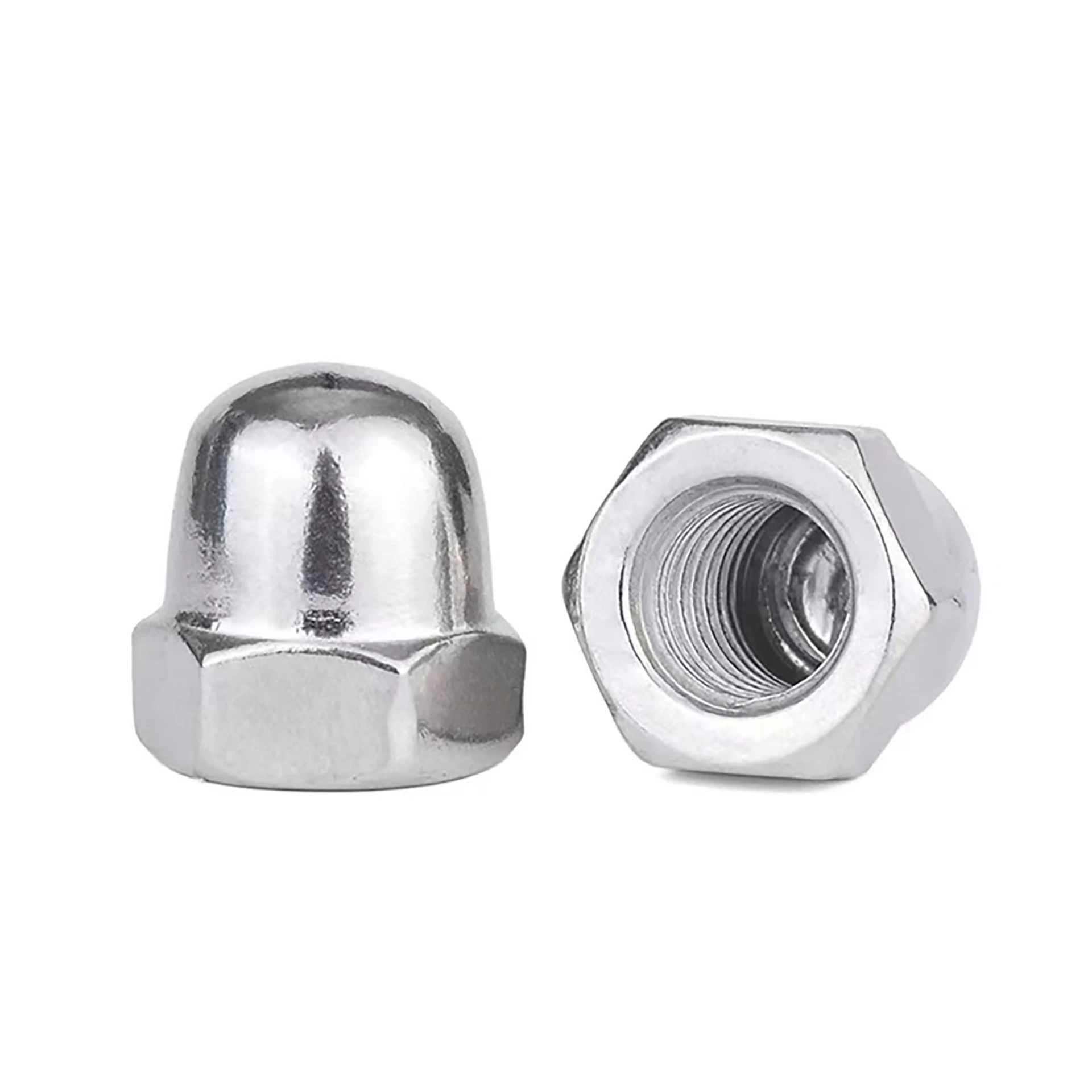 All-Metal Stainless Steel Cap Nuts | Hex Drive All-Metal Cap Nuts | High Strength for High-Pressure Use