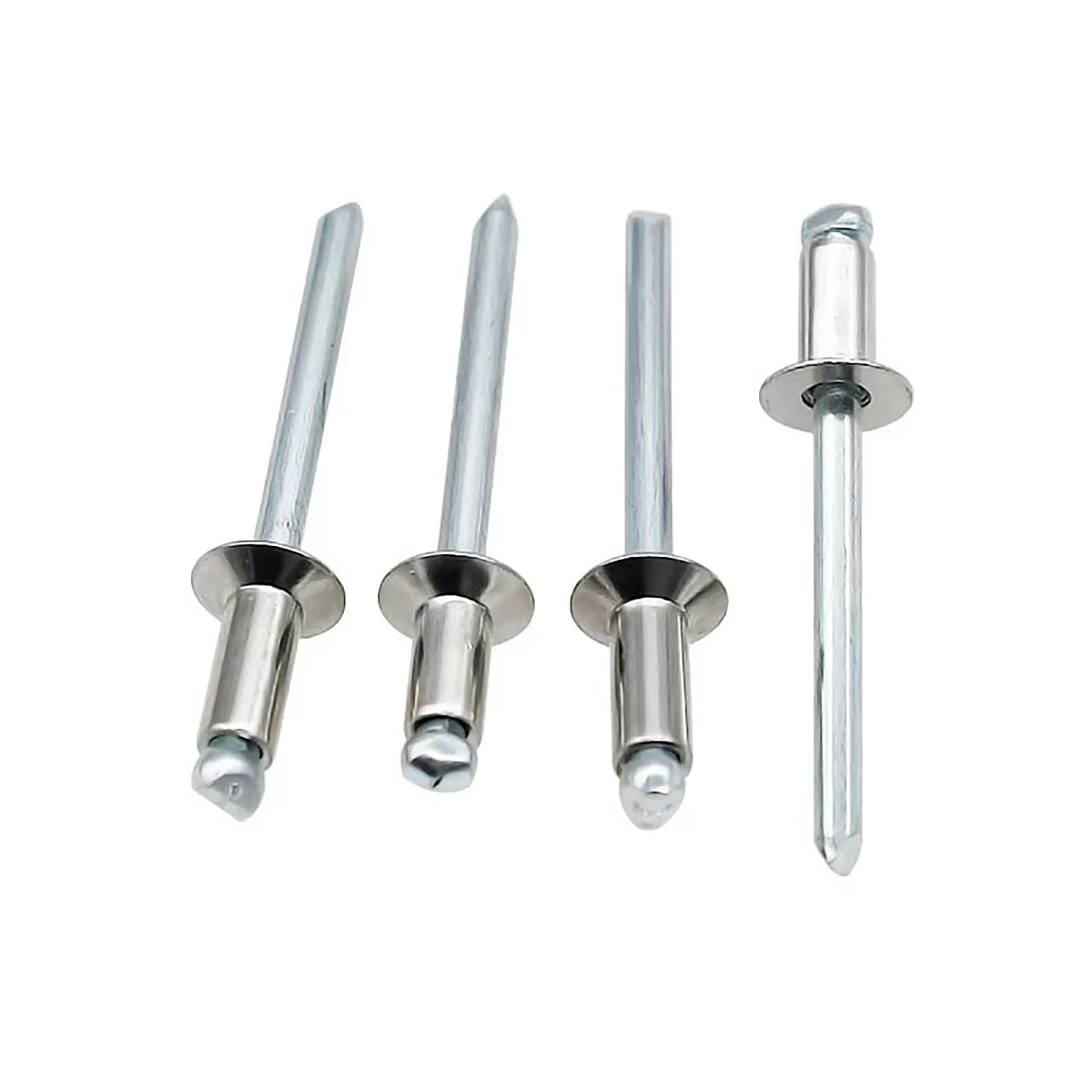 Countersunk Head Open End Blind Rivets - Aluminum Steel Body | for Sheet Metal Fabrication