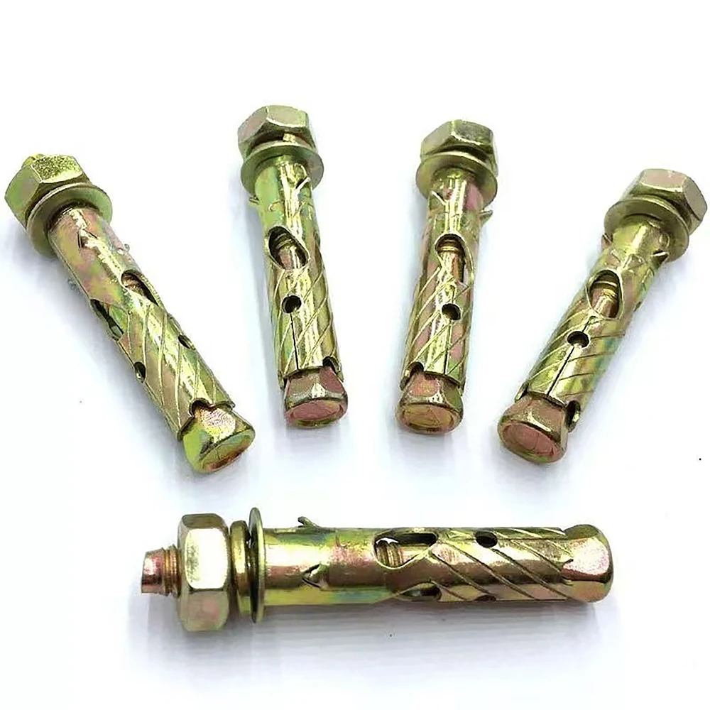 Shark-Fin Grip Concrete Anchors | Carbon Steel Zinc Plated | Non-Slip Expansion Bolts