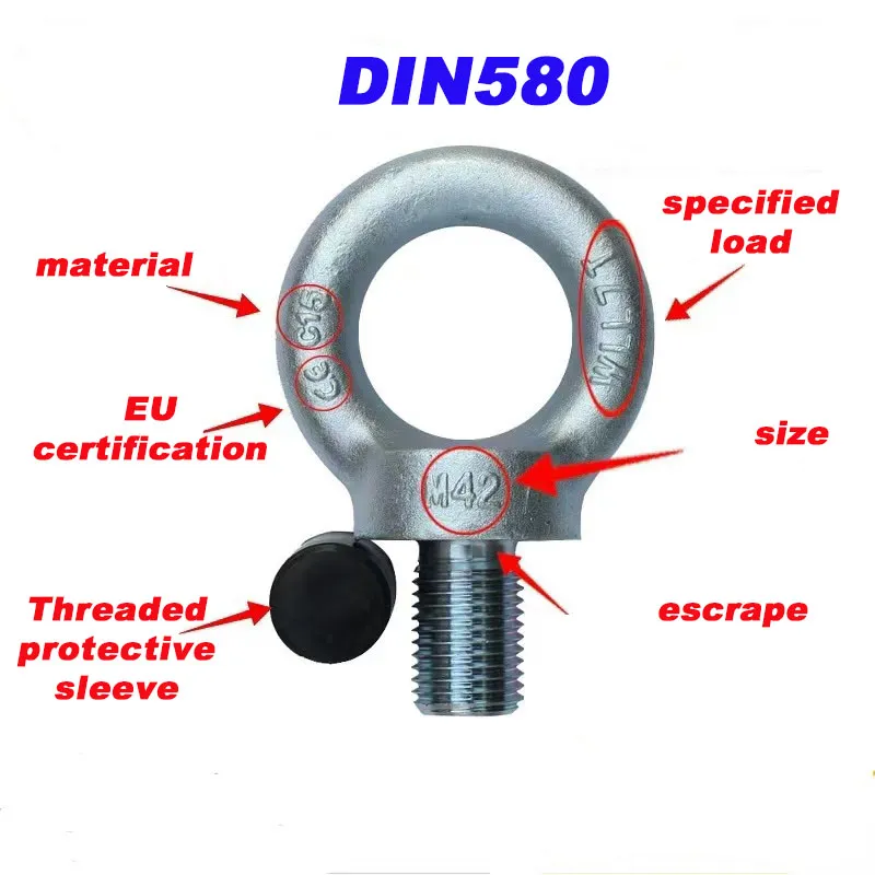 DIN 580 Eye Bolt M24 Hot Dip Galvanized