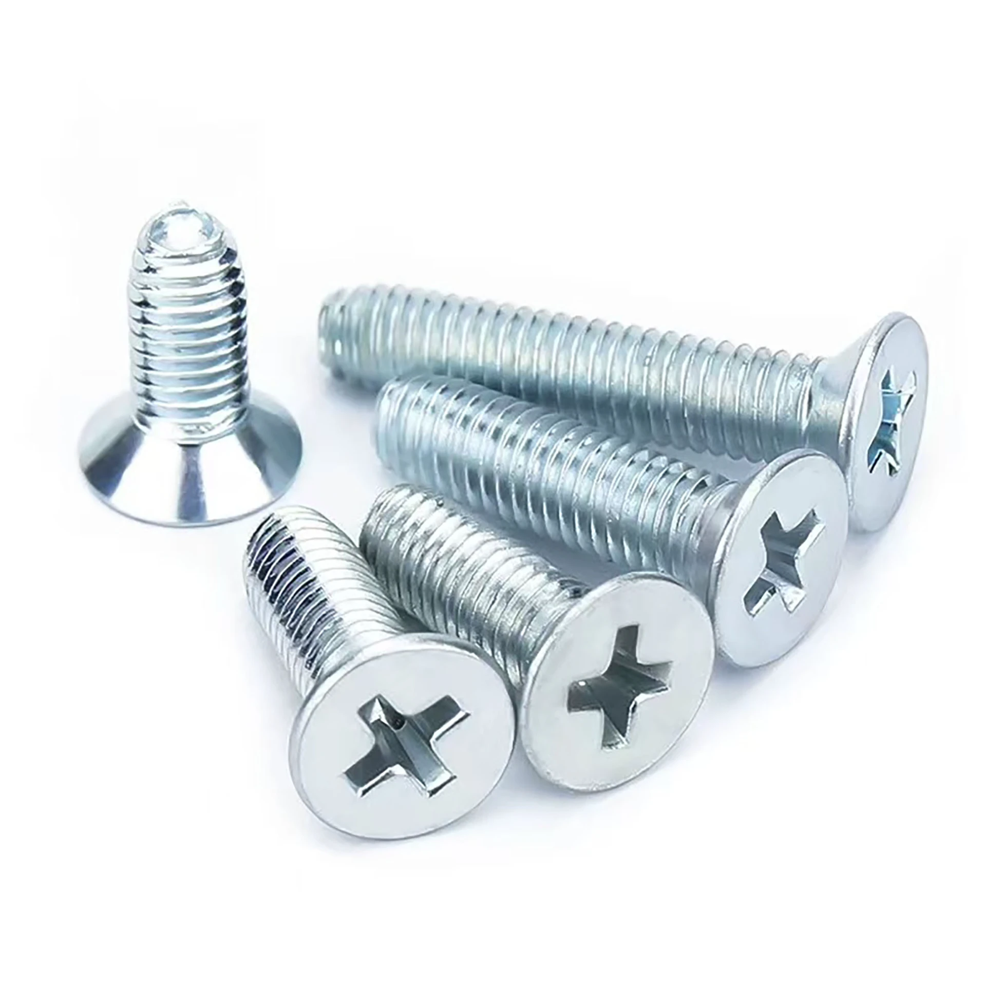 Countersunk Phillips Tri-Lobular Screw | Self-Tapping | Zinc