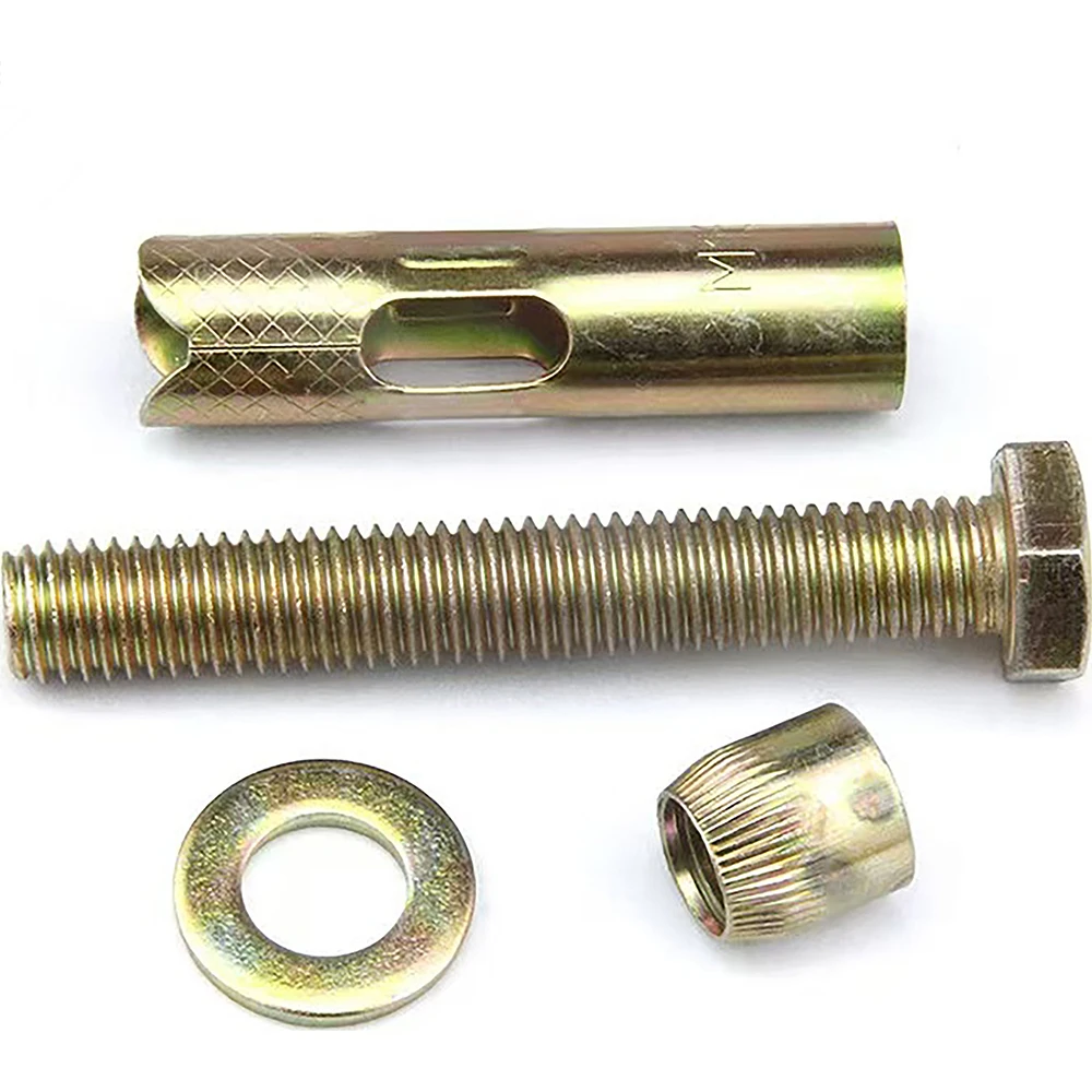 M10 x 80mm Sleeve Anchor Bolts - Galvanized Steel for Concrete & Masonry High Load Capacity Factory Price