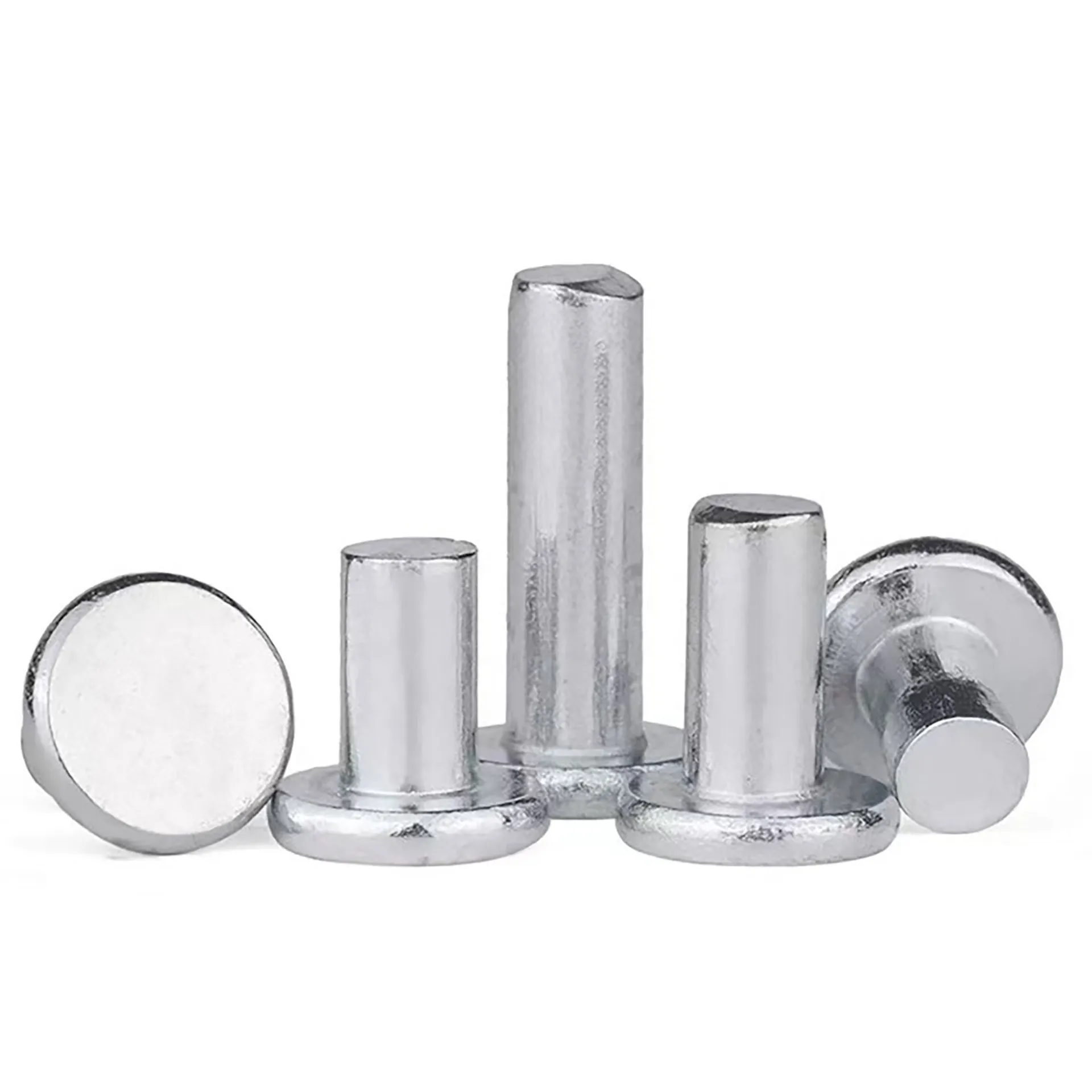 Galvanized Flat Head Rivets GB/T 109-1986 | Carbon Steel/Stainless Steel Material | Φ3-12mm | High-Strength Fasteners | For Mechanical Manufacturing